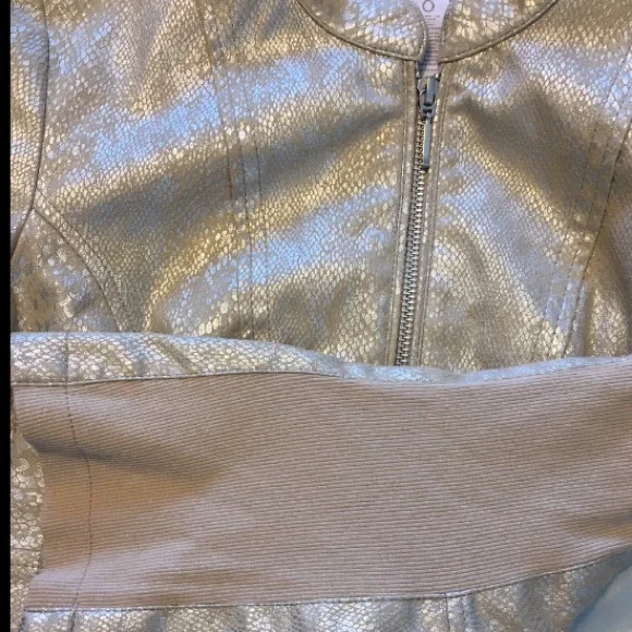 Chico’s Python Faux-Leather Moto Jacket - Picture 13 of 14